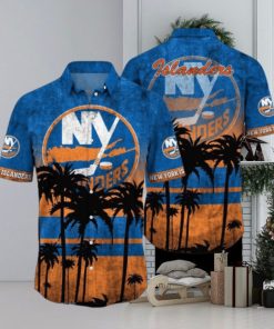 New York Islanders NHL Logo Coconut Tropical Hawaiian Shirt Beach Gift For Fans