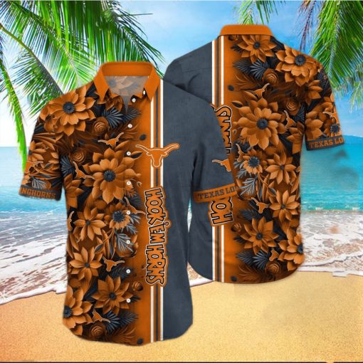 NCAA Texas Longhorns Hawaiian Shirt Aloha Shirt Beach Gift For Men’s