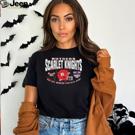 Rutgers Scarlet Knights 2023 Bad Boy Mowers Pinstripe Bowl Shirt