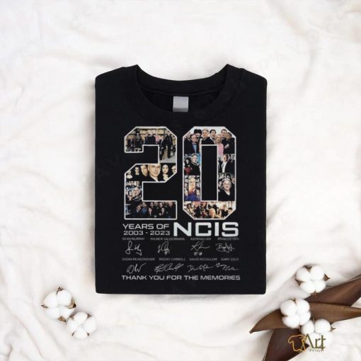 20 Years Of 2003 – 2023 Ncis Signature Thank You For The Memories T Shirt