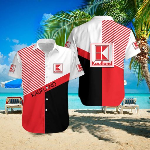 kaufland Logo Stylish All Over Print Hawaiian Shirt Tropical Aloha For Mens