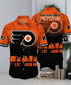 Philadelphia Flyers NHL Logo Coconut Tropical Hawaiian Shirt Beach Gift For Fans