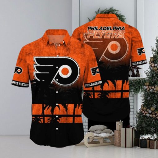 Philadelphia Flyers NHL Logo Coconut Tropical Hawaiian Shirt Beach Gift For Fans