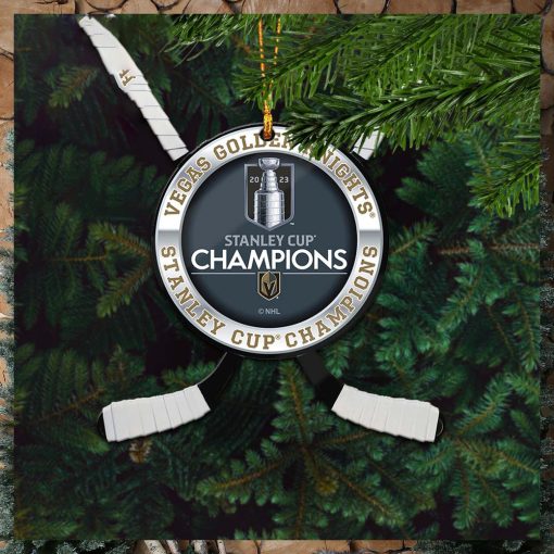 NHL Vegas Golden Knights 2023 Stanley Cup Champions Hockey Custom Name Christmas Decorations Ornament