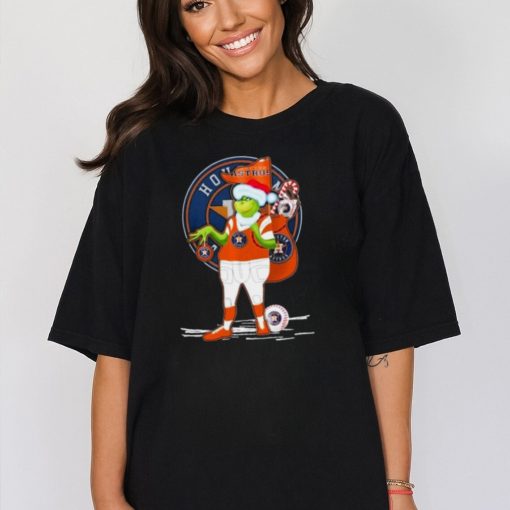 Santa Grinch Houston Astros Gift Christmas Shirt