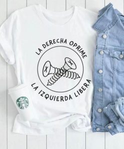 la derecha oprime la izquierda libera logo shirt shirt trang