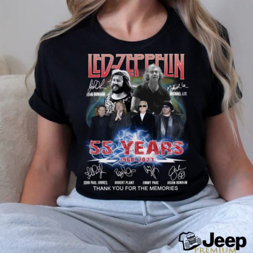 ledzeppelin john bonham and michael lee 55 years 19682023 thank you for the memories signatures shirt Shir