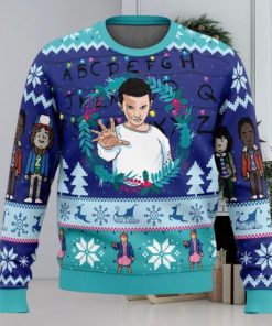 Eleven Stranger Things Ugly Christmas Sweater