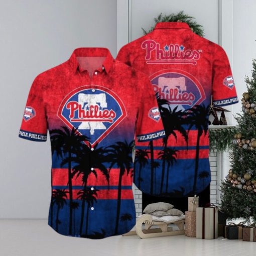 Philadelphia Phillies MLB Logo Coconut Tropical Hawaiian Shirt Beach Gift For Fans