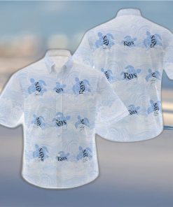 MLB Tampa Bay Rays Hawaiian Shirt Holiday Pattern Logo Gift For Men And Women Fans