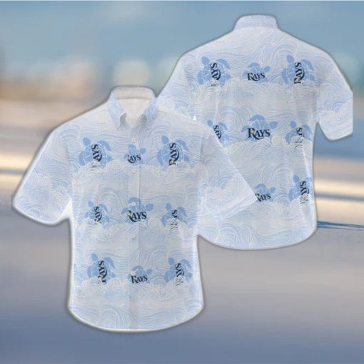 MLB Tampa Bay Rays Hawaiian Shirt Holiday Pattern Logo Gift For Men And Women Fans