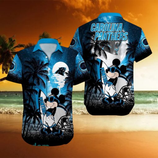 Carolina Panthers NFL Team Logo Baby Yoda Hawaiian Shirt