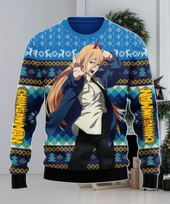 Chainsaw Man Power Ugly Christmas Sweater Anime Xmas Men And Women Christmas Gift