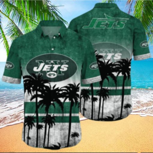 New York Jets Logo Coconut Tropical Hawaiian Shirt Beach Gift For Fans