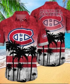 Montreal Canadiens NHL Logo Coconut Tropical Hawaiian Shirt Beach Gift For Fans
