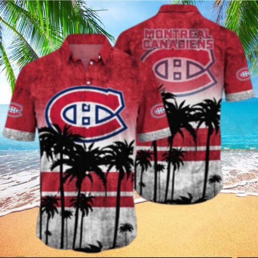 Montreal Canadiens NHL Logo Coconut Tropical Hawaiian Shirt Beach Gift For Fans
