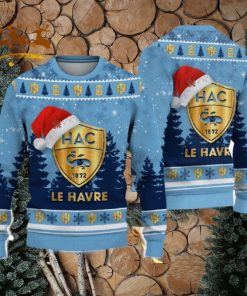 Havre Athletic Club Ugly Christmas Sweater Santa Hat Logo Tree Gift For Men And Women