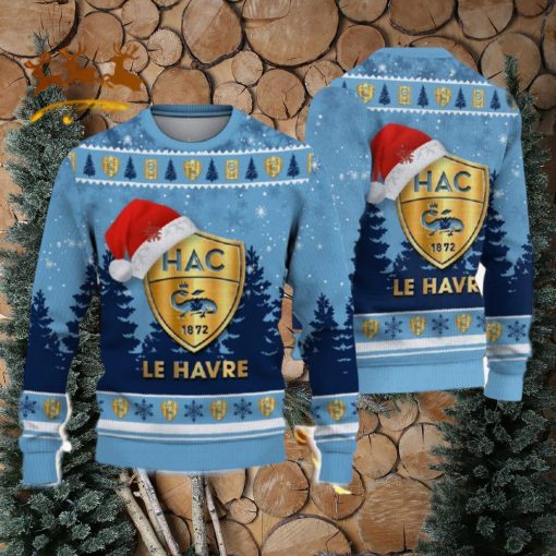 Havre Athletic Club Ugly Christmas Sweater Santa Hat Logo Tree Gift For Men And Women