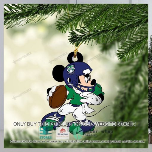 mickey mouse nrl new zealand warriors christmas ornament 1 59279