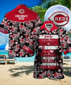 mlb cincinnati reds family baseball team spirit gift for summer lovers hawaiian shirt