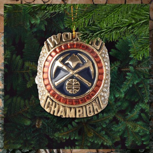 Denver Nuggets 2022 2023 Season World Champion Ring NBA Christmas Decorations Ornament