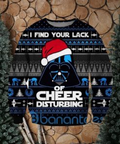 Darth Vader Star Wars I Find Your Lack Of Cheer Disturbing Ugly Christmas 3D Sweatshirt