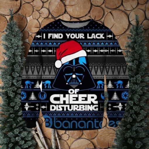 Darth Vader Star Wars I Find Your Lack Of Cheer Disturbing Ugly Christmas 3D Sweatshirt