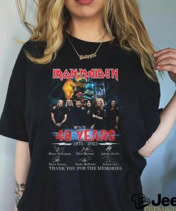 Iron Maiden 48 Years 1975 – 2023 Signature Thank You For The Memories Unisex T Shirt