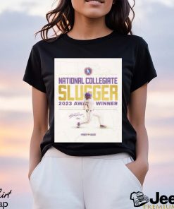 national collegiate slugger 2023 award winner the most outstanding offensive baseball division one team in the country the power lsu house shirt