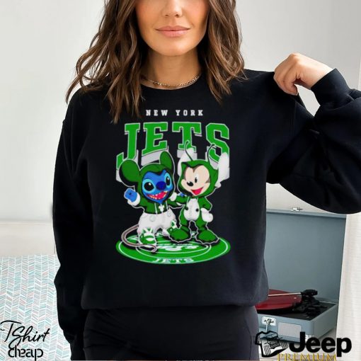 new York Jets baseball stitch and mickey shirt