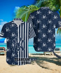 new mlb new york yankees skull pattern danger for halloween hawaiian shirt