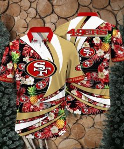 nfl san francisco 49ers hawaii shirt flower classic hawaiian prints qg6sq