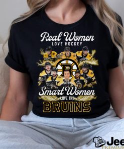 nhl boston bruins real women love hockey smart women love the bruins signatures shirt Sweater