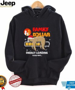 Sloth Santa family dollar energy loading please wait shirt