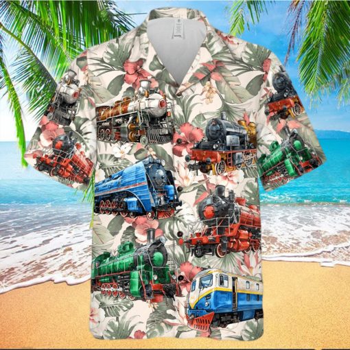 Personalized Model Train Hawaiian Shirt