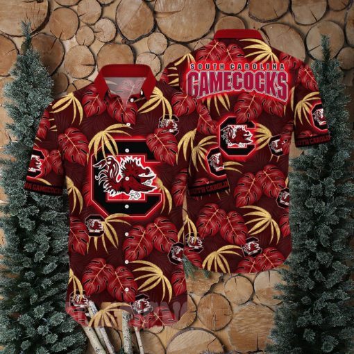 South Carolina Gamecocks NCAA Floral Full Print Unisex Hawaiian Shirt