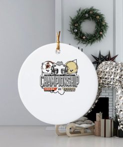 official massillon tigers vs archbishop hoban knights 2023 division ii football championship ornament Circle