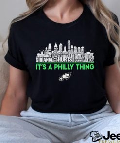 official philadelphia eagles team name skyline its a philly thing 2023 shirt Shirt