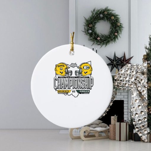 official springfield wildcats vs st edward eagles 2023 division i football championship ornament Circle