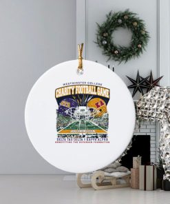 official westminster college charity football game delta tau delta vs kappa alpha ornament Circle