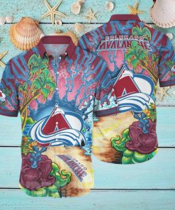 olorado Avalanche NHL Floral 3D All Over Printed Hawaiian Shirt