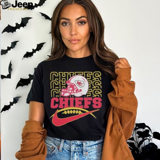 Official 2023 NFL Kansas Chiefs Team Helmet Logo T Shirt