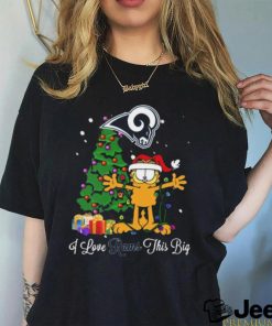 os Angeles Rams Garfield I Love Rams This Big Christmas Tree shirt