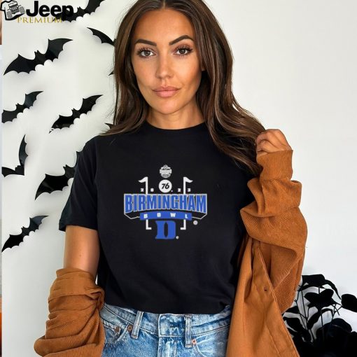 Official duke Blue Devils Birmingham Bowl 76 2023 Logo T Shirt