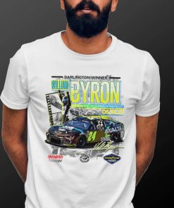 William Byron Checkered Flag Sports 2023 Goodyear 400 Race Winner signature shirt