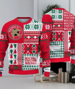 Walsall FC Hula Efl Logo Team Ugly Christmas Sweater For Fans Gift Unisex Sweatshirt