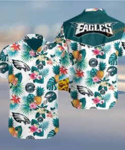 Pineapple Pattern NFL Philadelphia Eagles Funny Hawaiian Shirt