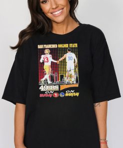 Brock Purdy And Stephen Curry Players San Francisco 49ers On Sunday Golden State Warriors On Everyday Signatures Logo Shirt