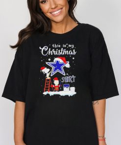 peanuts Snoopy And Charlie Brown Wall Paint Dallas Cowboys This Is My Christmas Shirt