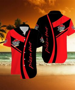 pizza hut Contemporary Logo 3D Hawaiian Shirt For Men And Women Tropical Summer